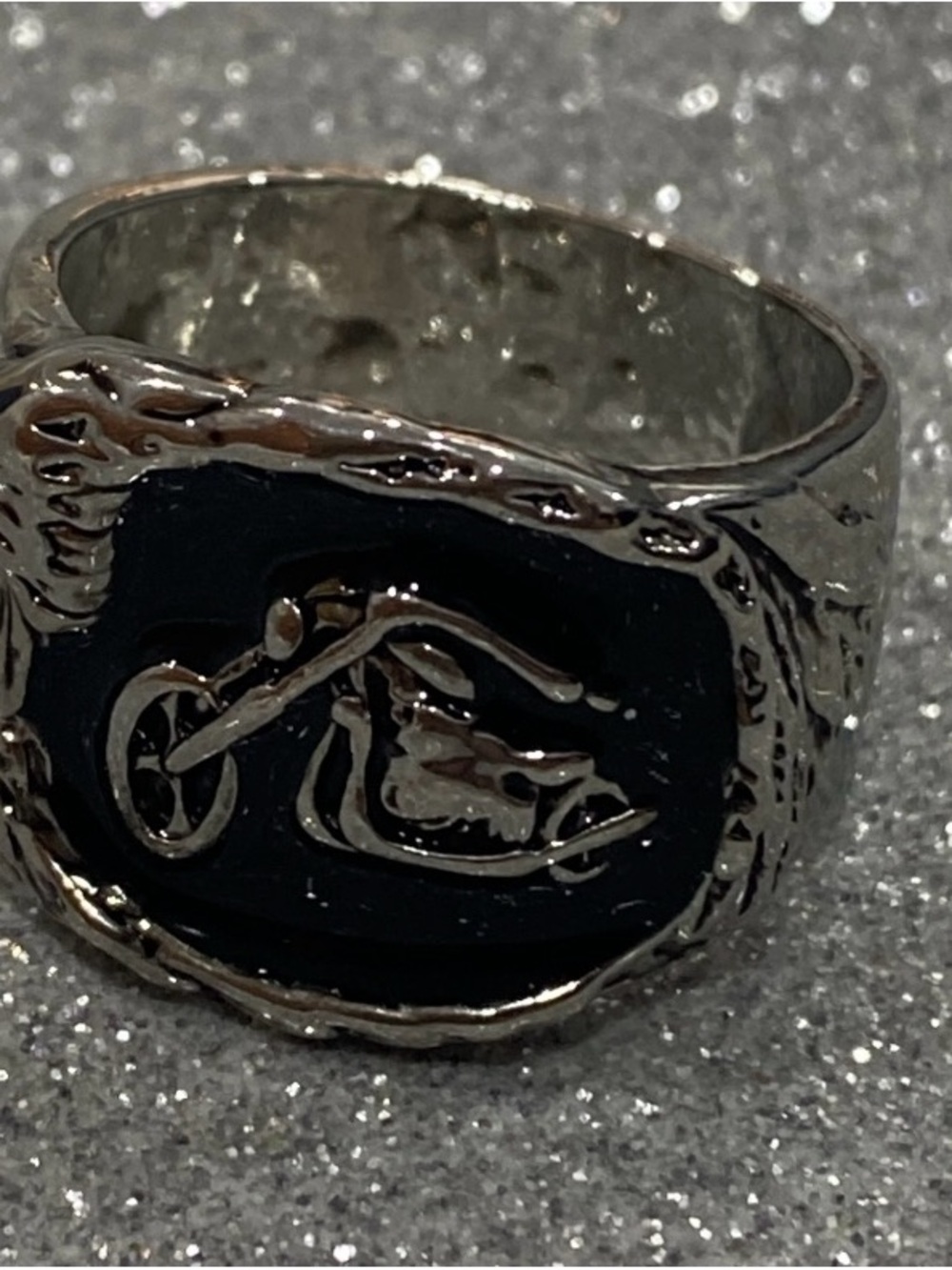 Mens Biker Stainless Steel Motorcycle Biker Fashion Ring size 12